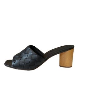 Veronica Beard Kiele Woven Napa Block Heel - 10